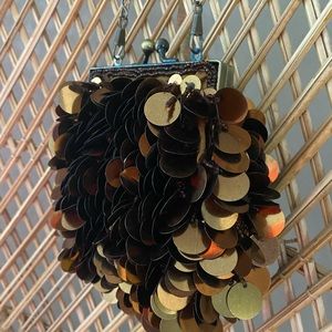 Large sequin mini purse
